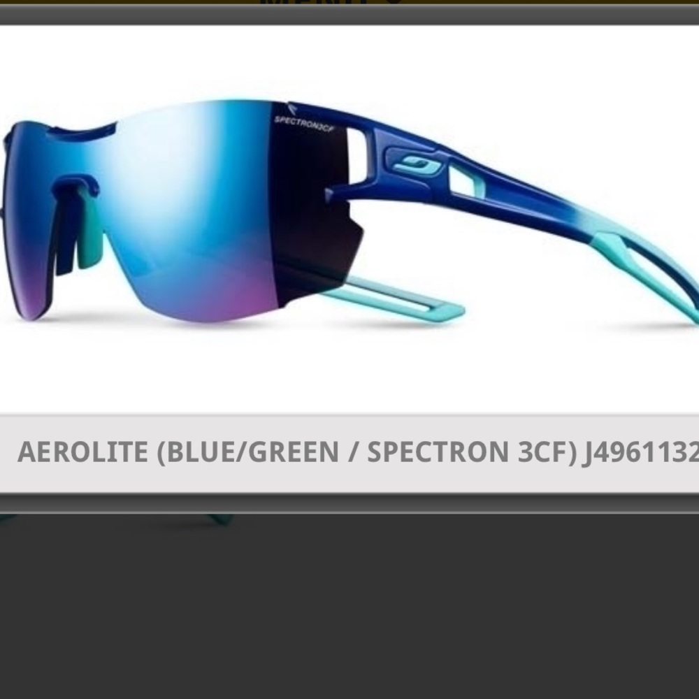 !NEW! Julbo Aerolite Active Sunglasses Blue/Green